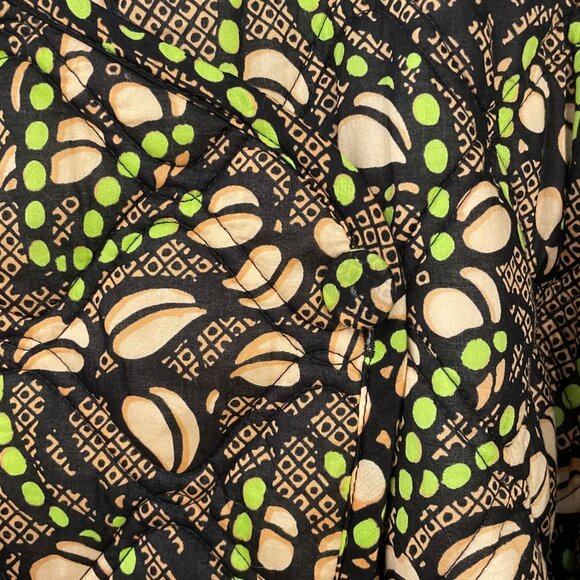 Last Chance! New ALC Emory 100% Cotton Quilted Boho Jacket Beige Green sz M $595 - Picture 6 of 9